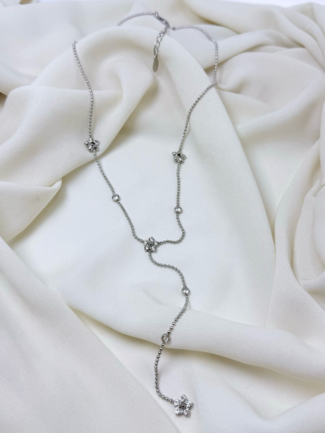 Collana Y flora silver