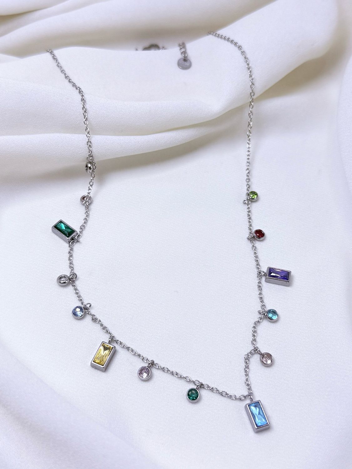 Girocollo charms multicolor silver