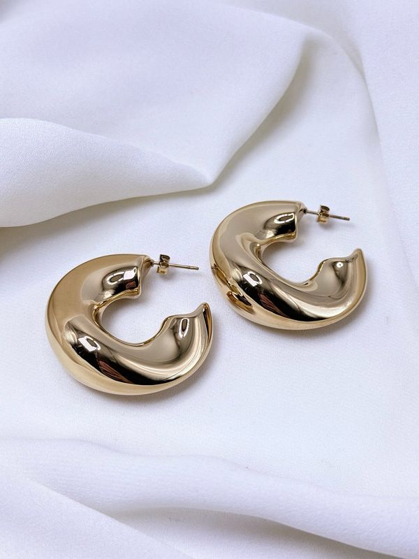 Orecchini waves gold