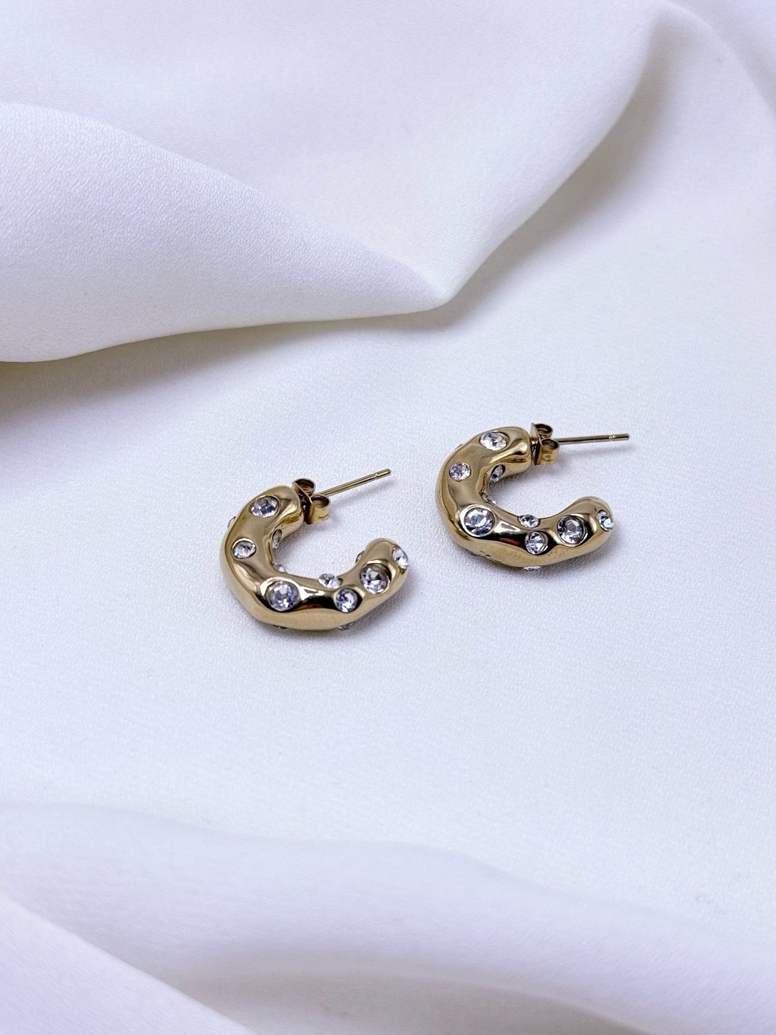 Orecchini bling bling gold