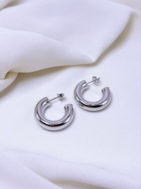 Orecchini basic small silver