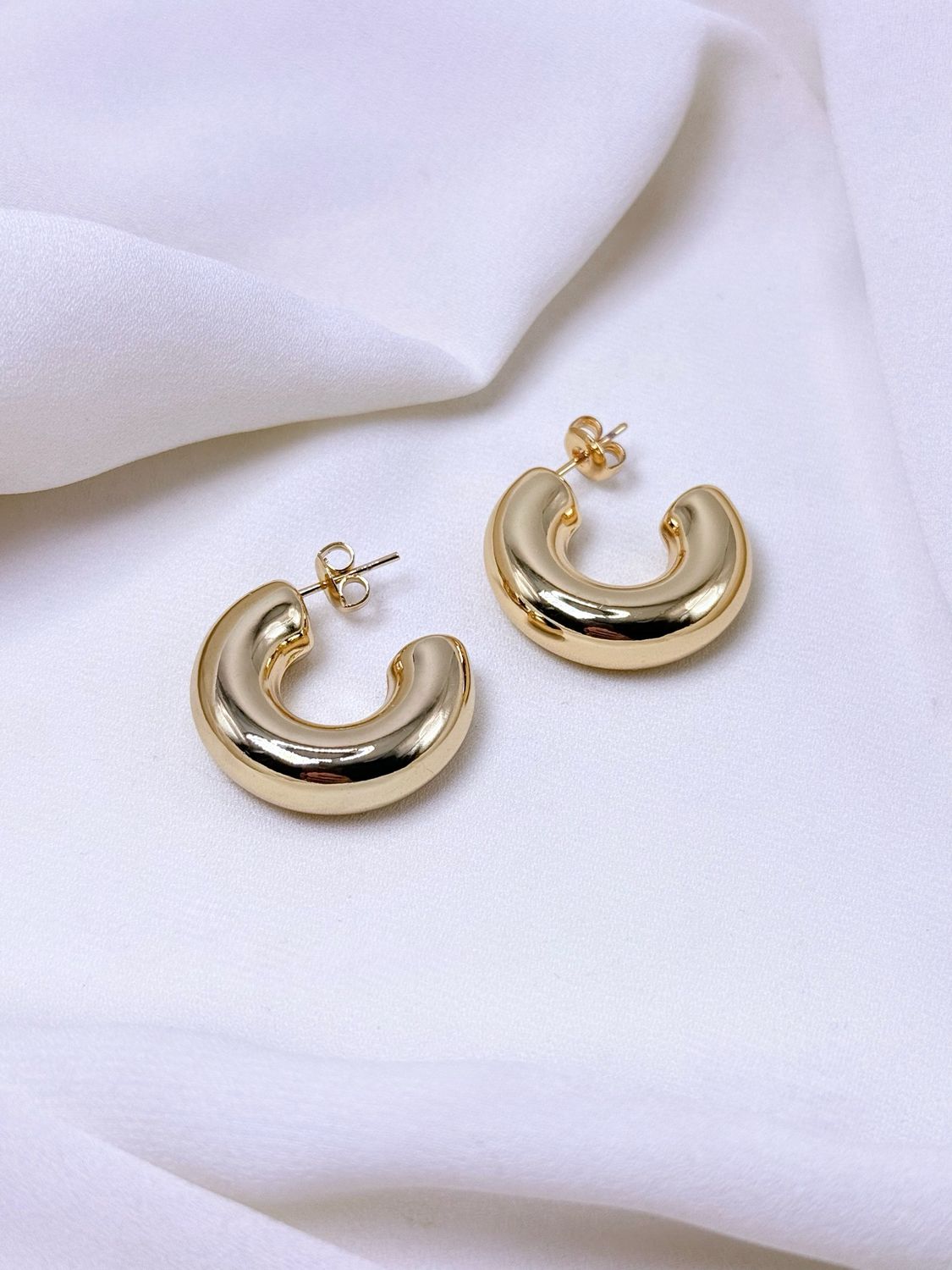 Orecchini basic chunky gold