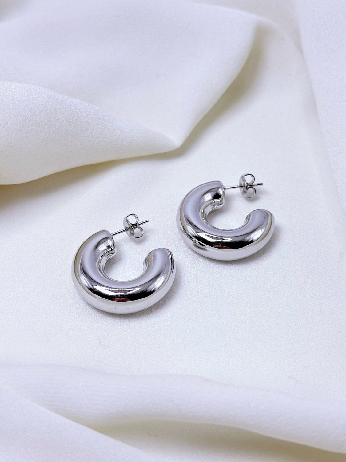 Orecchini basic chunky gold