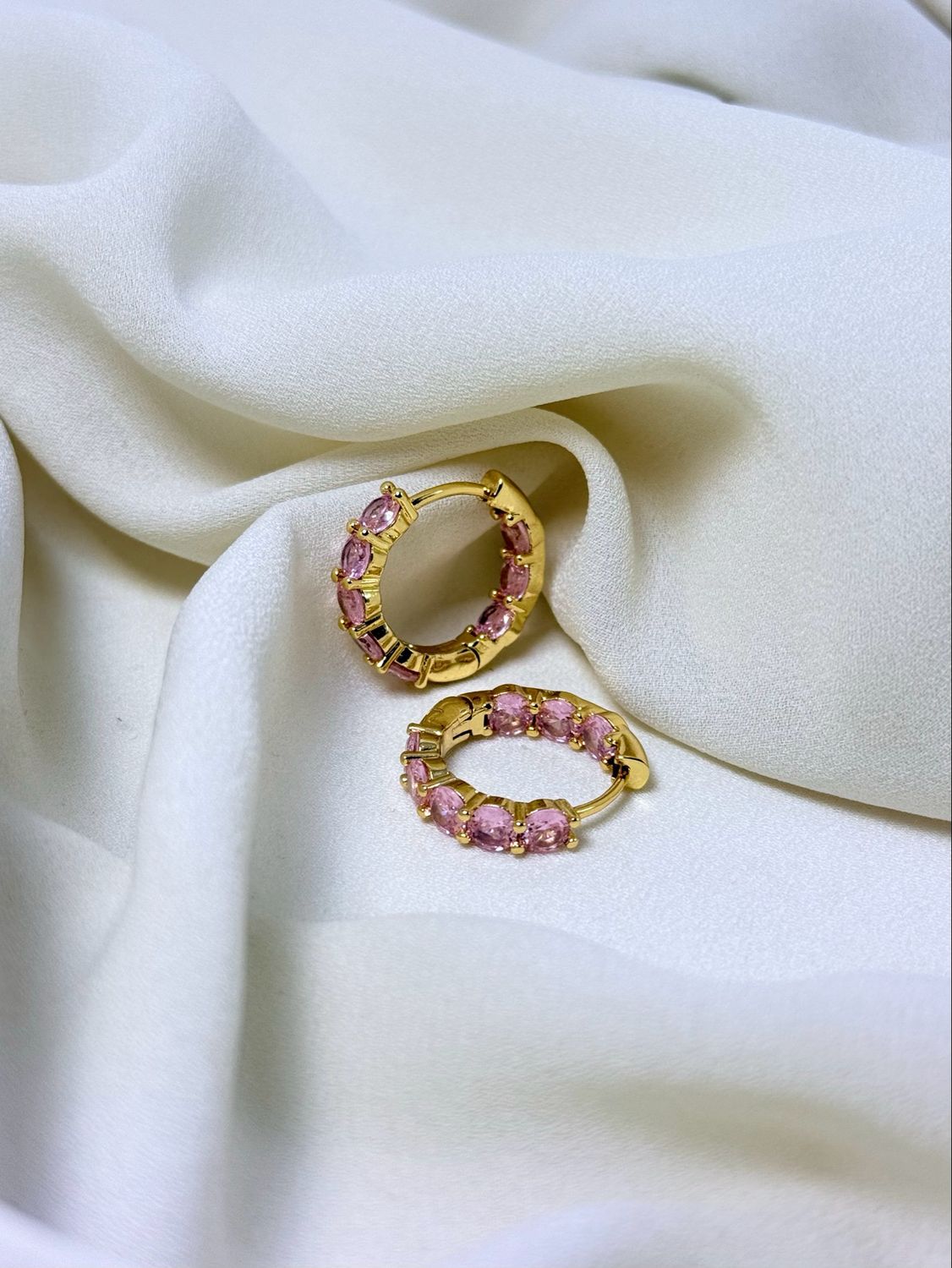 Hoop bubble rosa gold