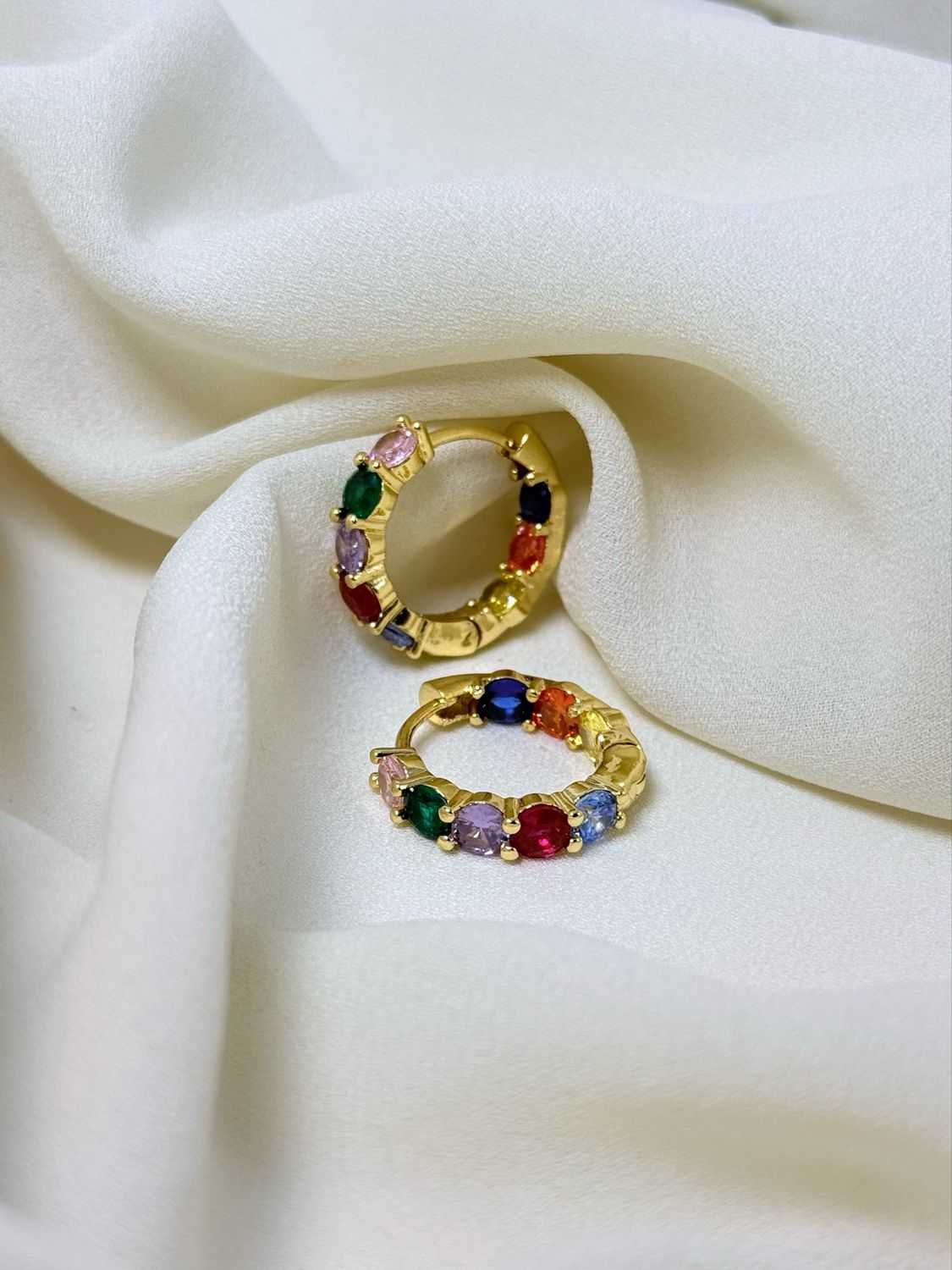 Hoop bubble multi Gold