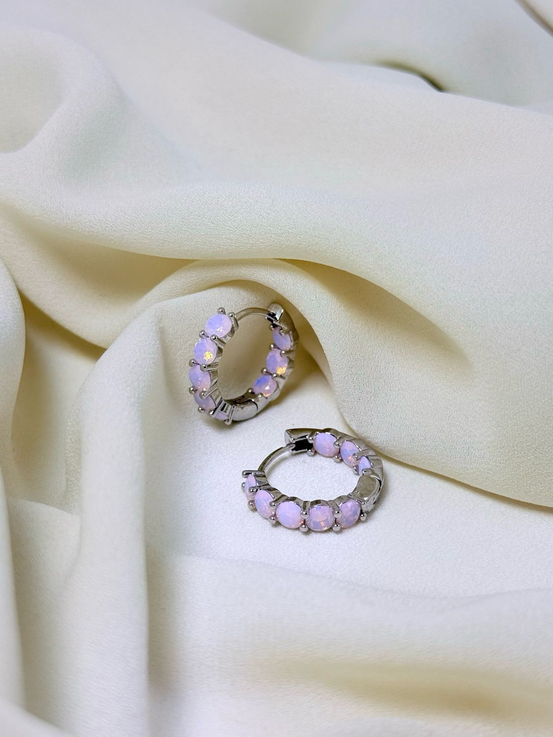 Hoop bubble boreale silver