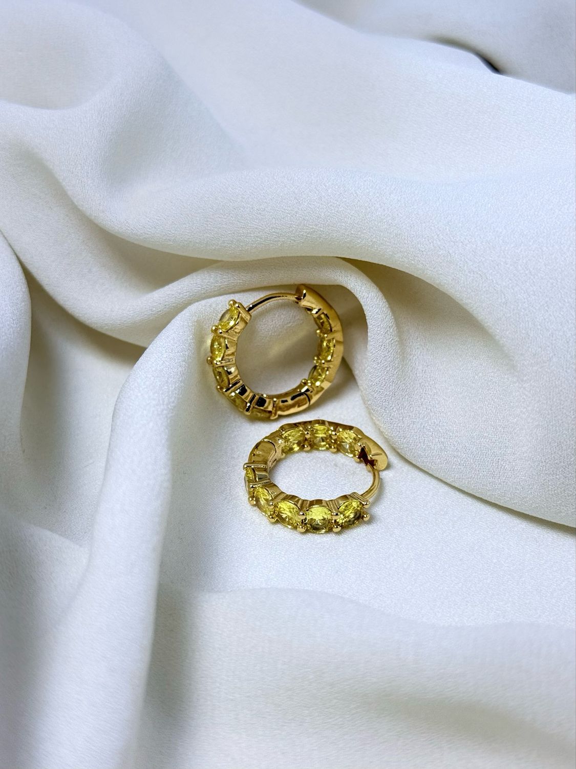 Hoop bubble giallo gold