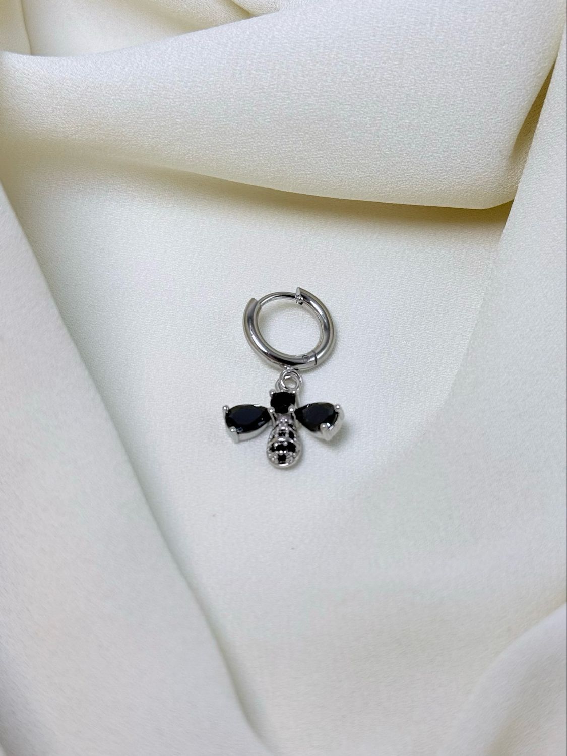 Hoop apina nera silver