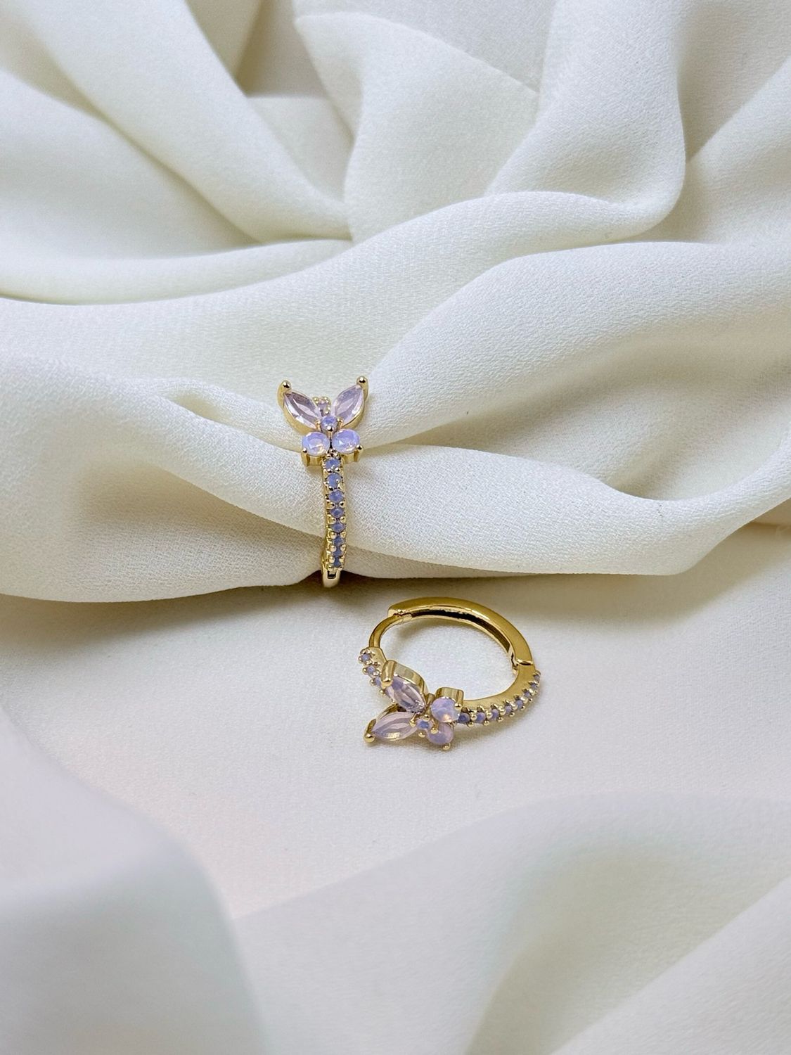 Hoop farfalle boreali Gold