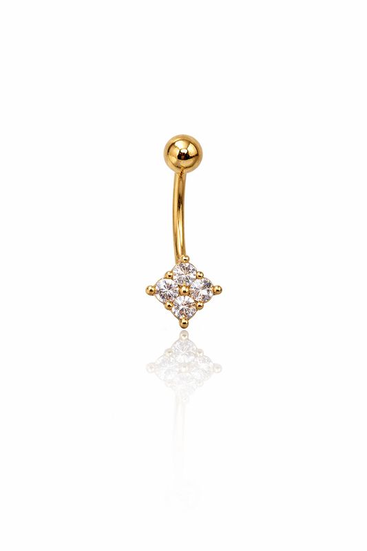 Piercing ombelico prisma Gold