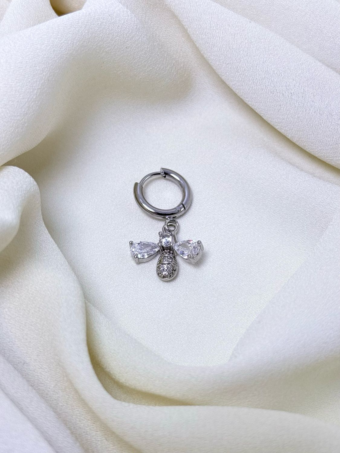 Hoop apina white silver