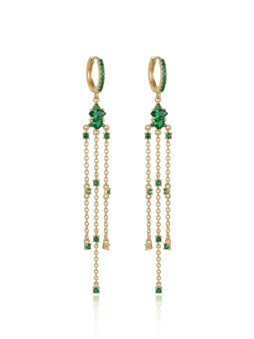 Orecchini chandi verde