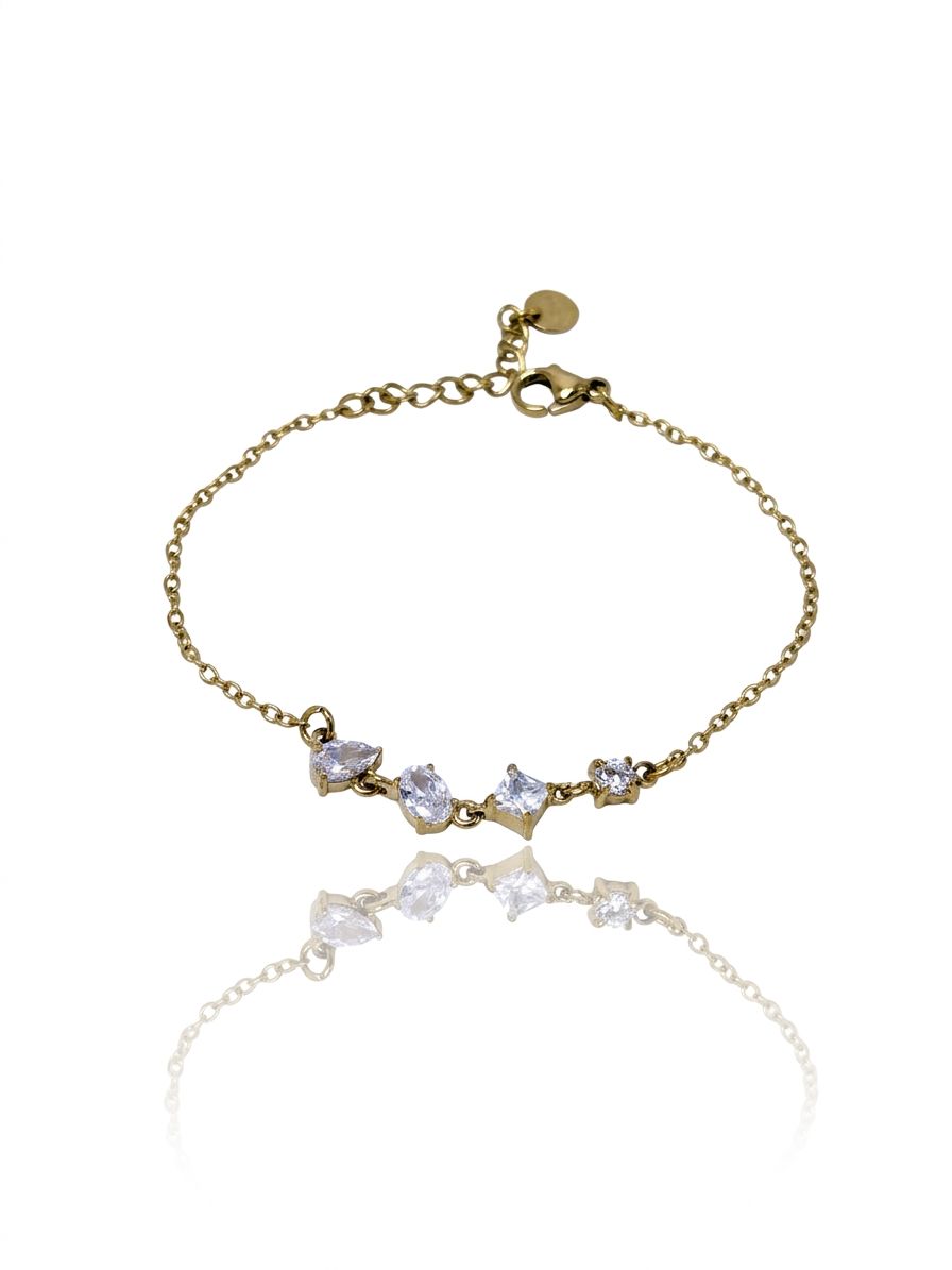 Bracciale mosaico white gold