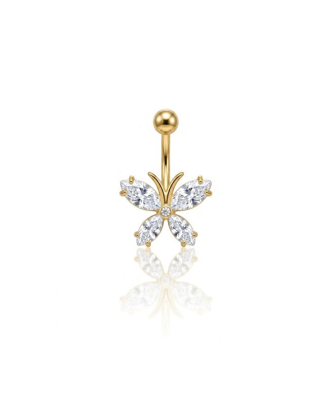Piercing ombelico farfalla gold