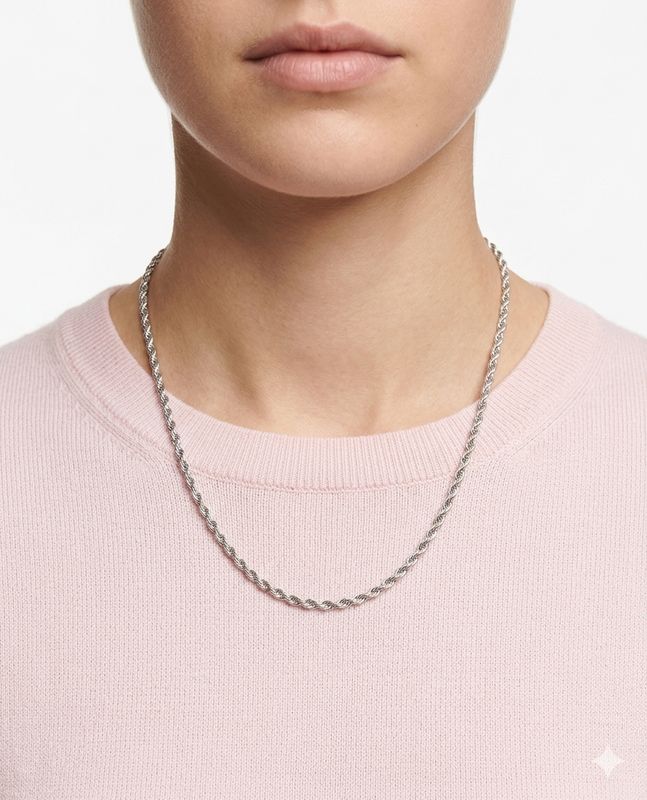 Collana torchon slim silver