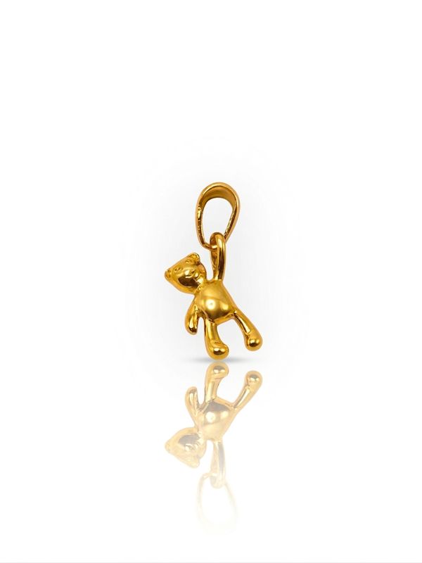 Charm baby teddy gold