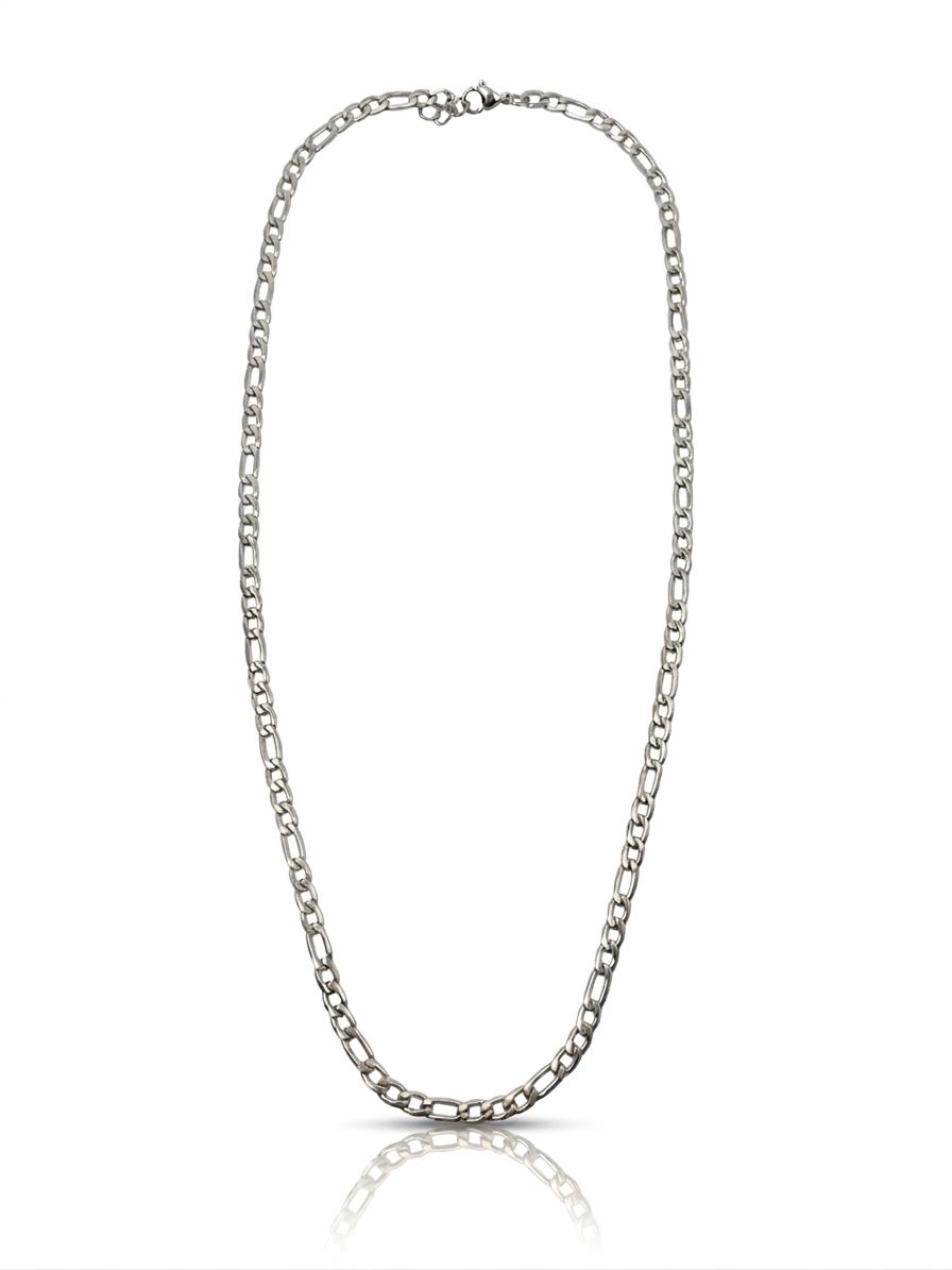 Collana figaro Slim silver