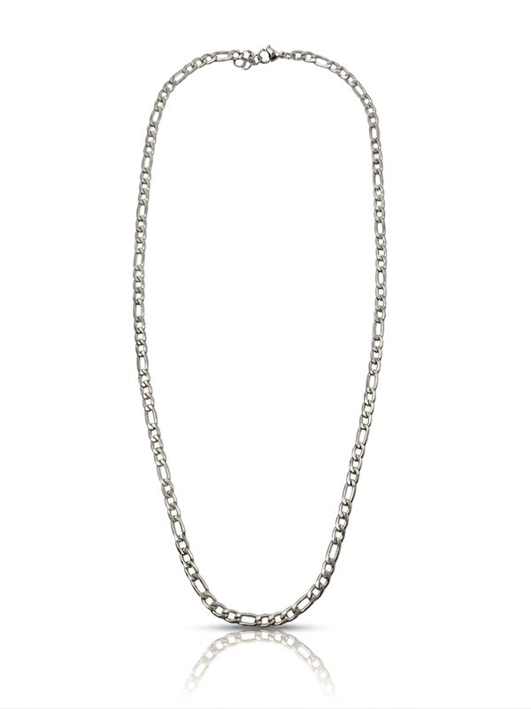 Collana figaro Slim silver