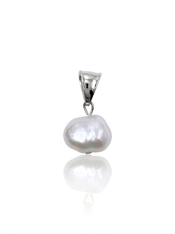 Charm perla silver