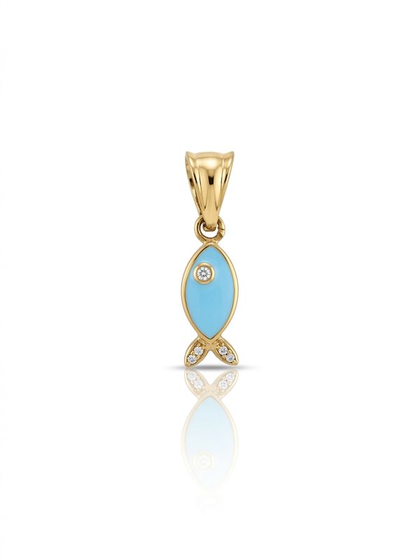 Charms pesciolino celeste