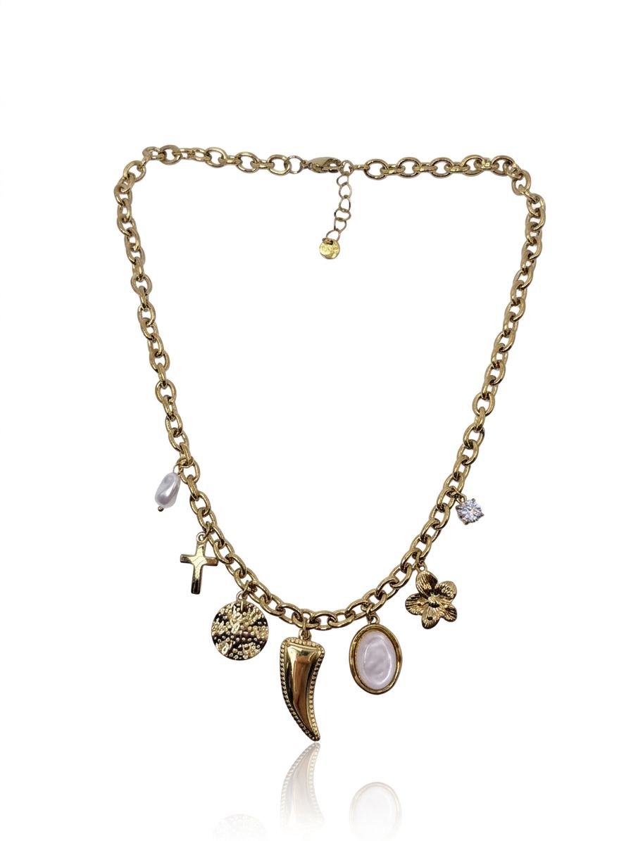 Girocollo amuleti gold