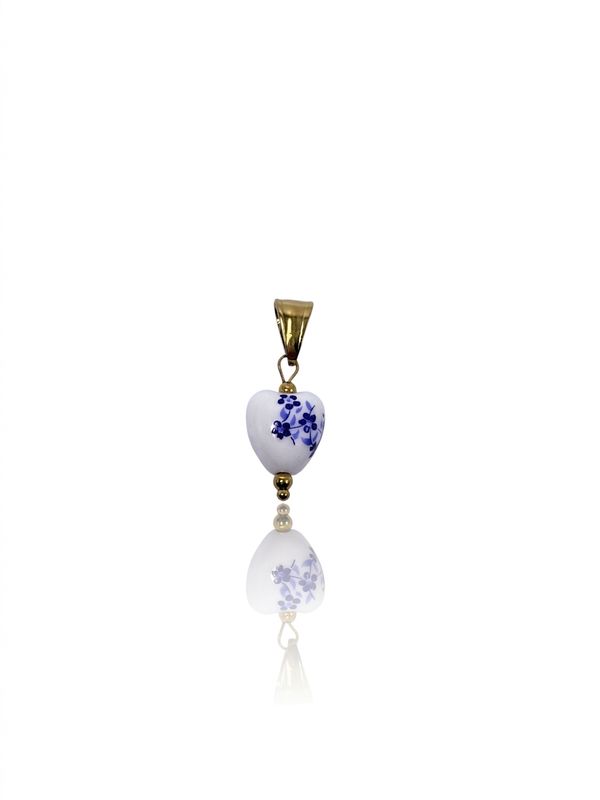 Charm cuore decorato