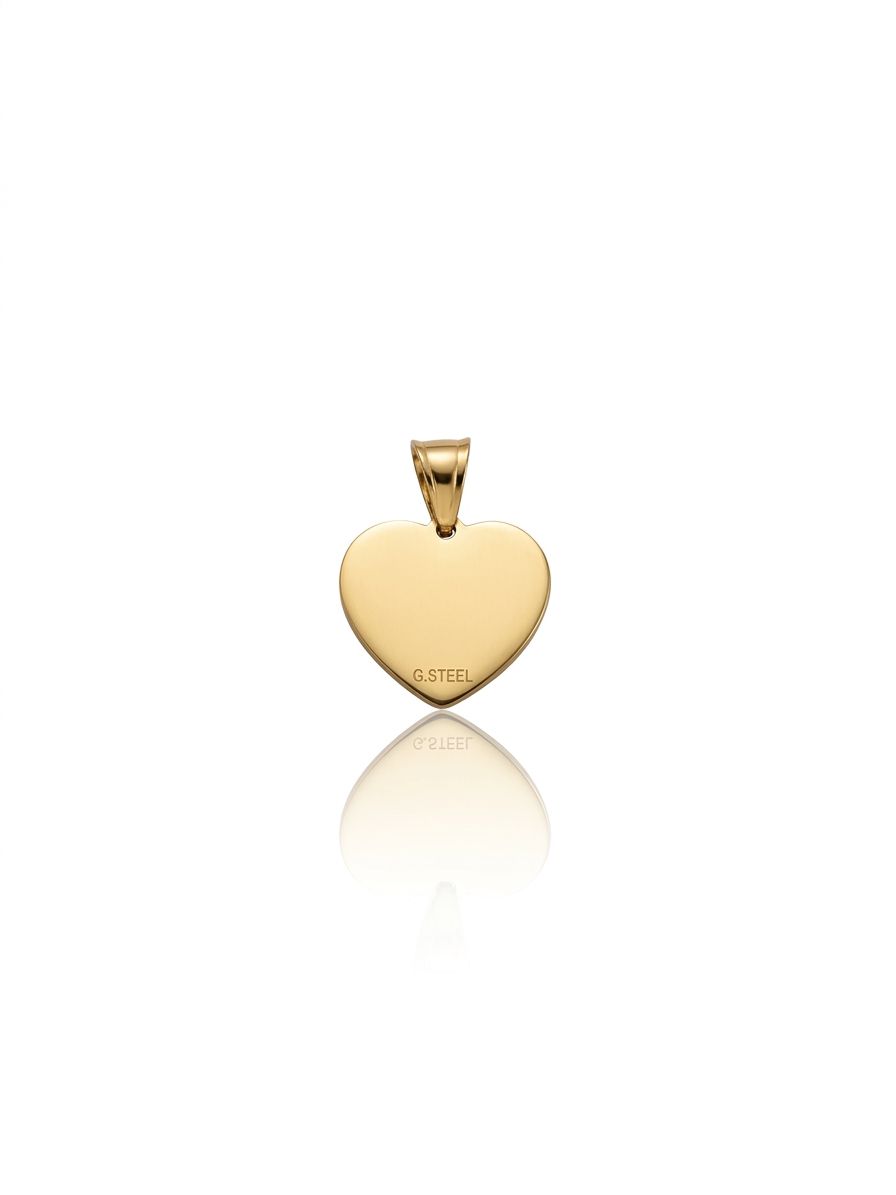 Charm cuore gold personalizzabile