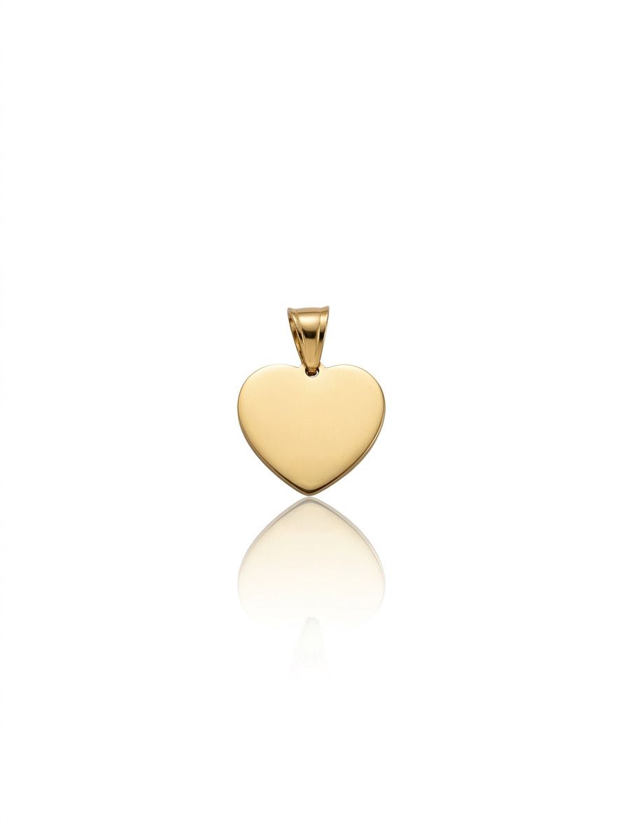Charm cuore gold personalizzabile