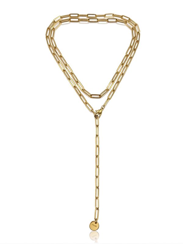 Collana/body chain oval gold