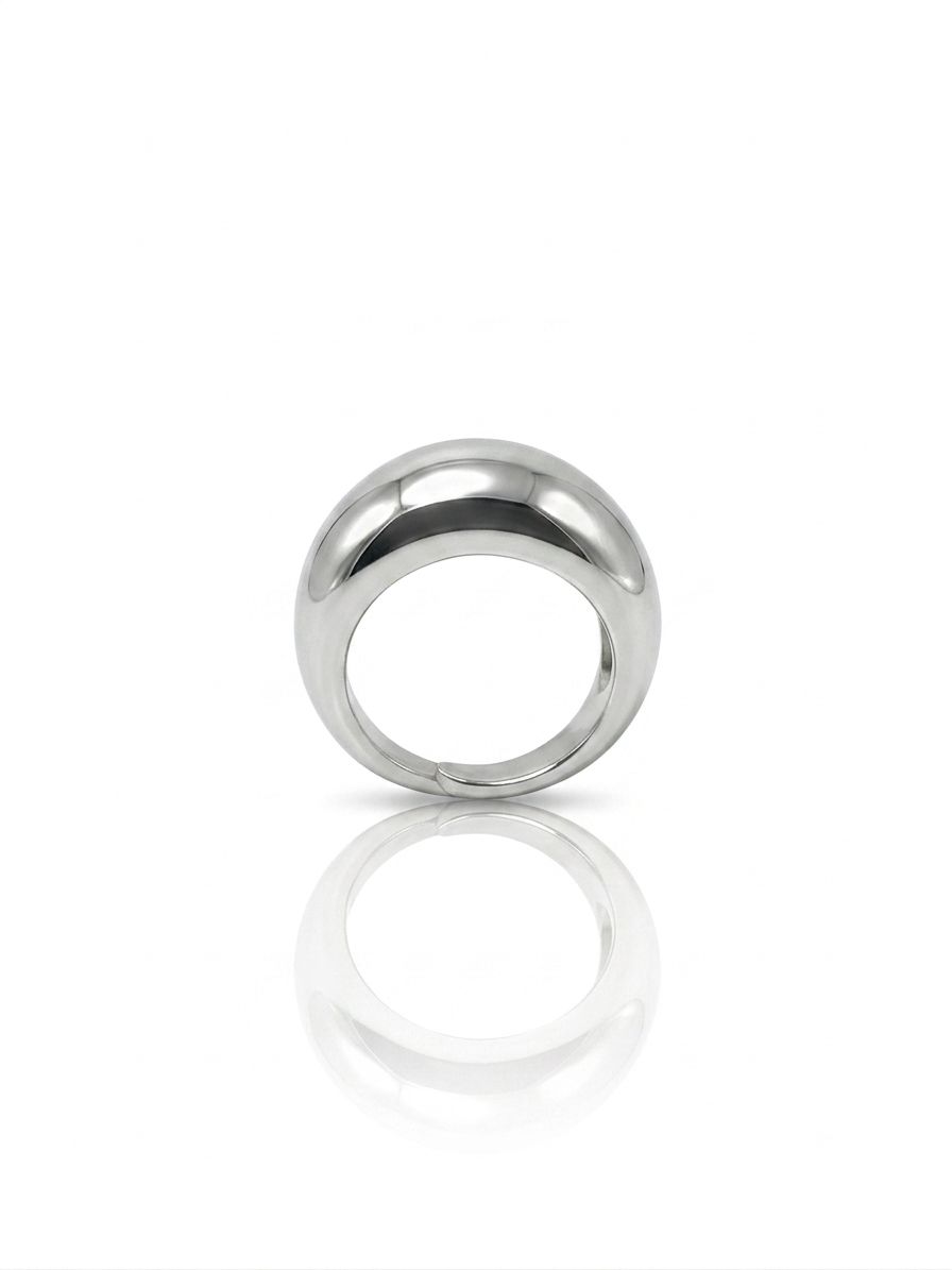 Anello fascia bold silver