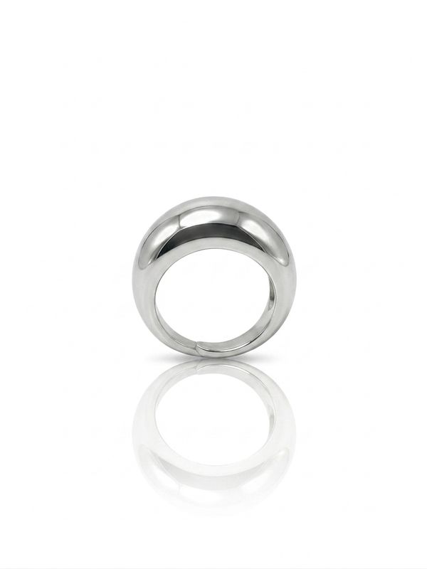 Anello fascia bold silver