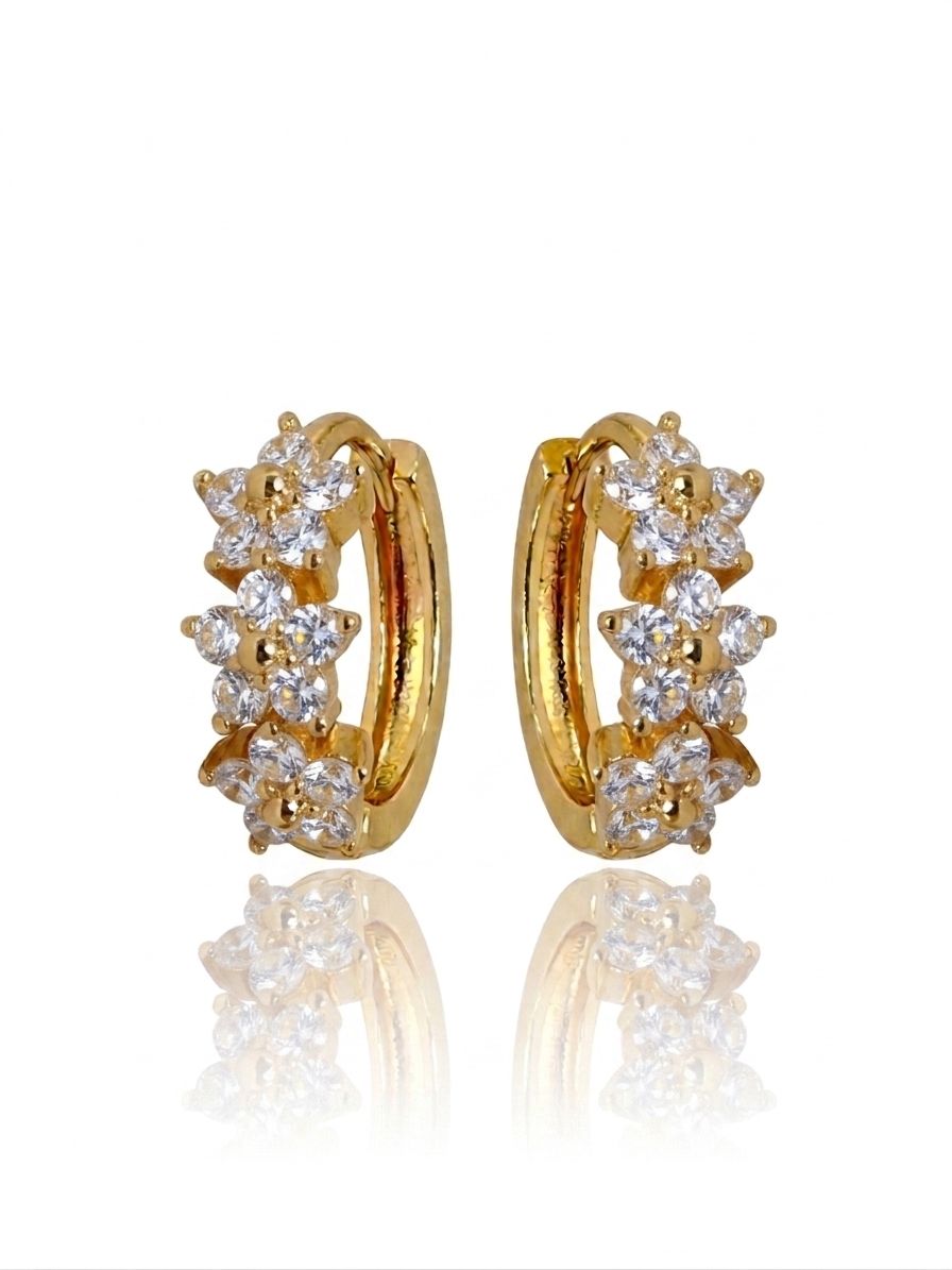 Hoops fiorellini white gold