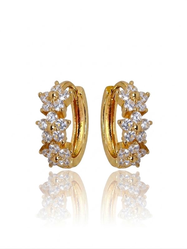 Hoops fiorellini white gold