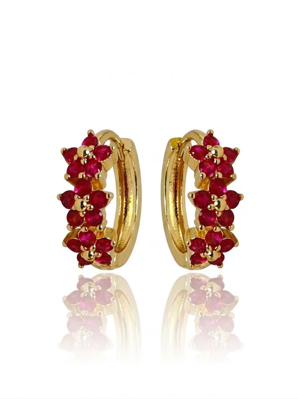 Hoops fiorellino fucsia gold