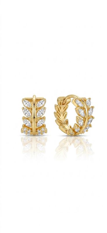 Hoops foglioline gold