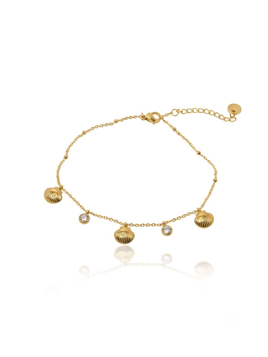 Cavigliera conchigliette gold