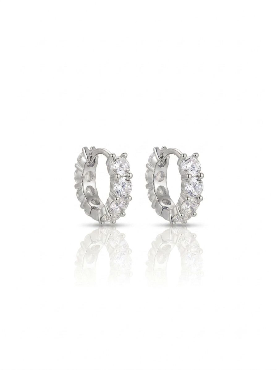 Hoops bubble M silver