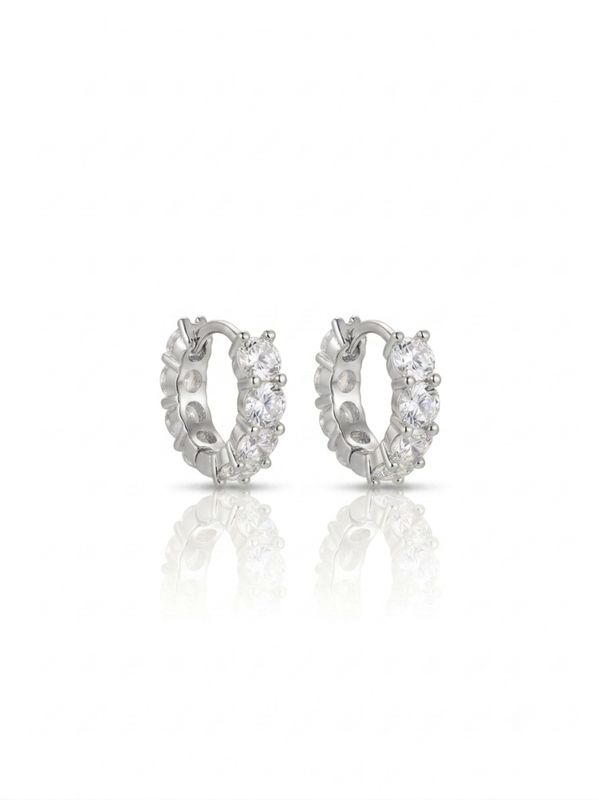 Hoops bubble M silver
