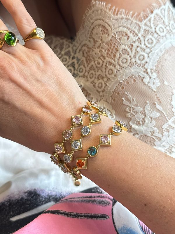 Bracciale prisma white gold