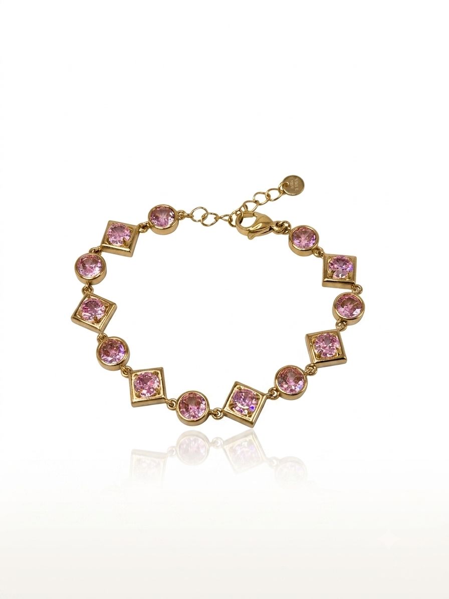 Bracciale prisma rosa