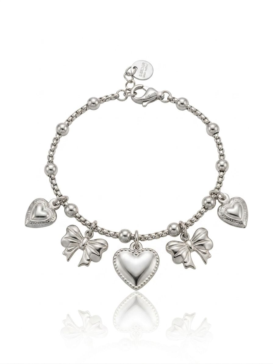 Bracciale love charms silver