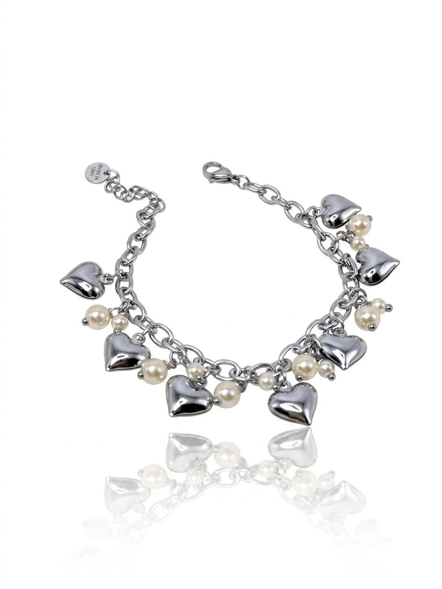 Bracciale charms white love
