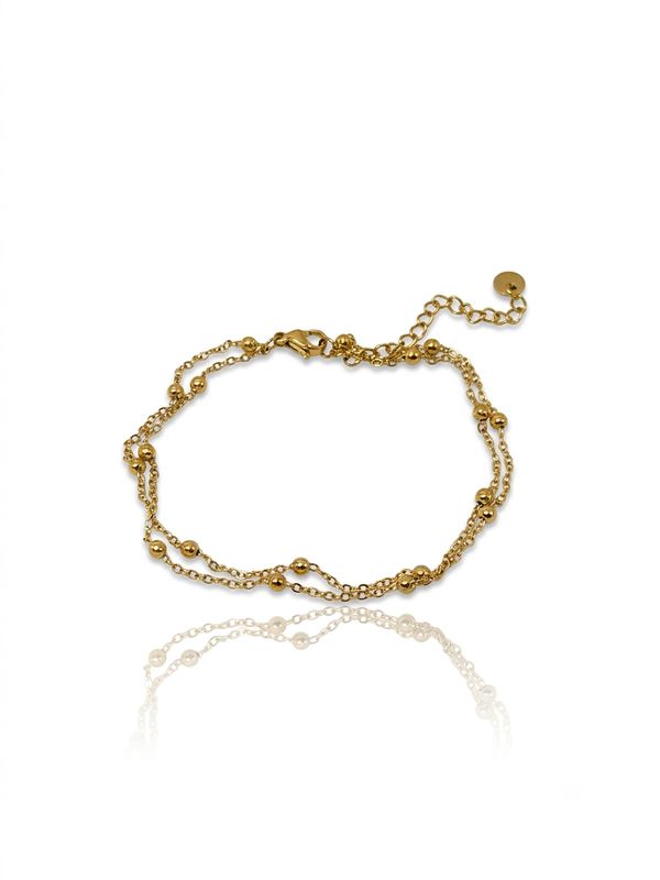 Cavigliera rosario gold