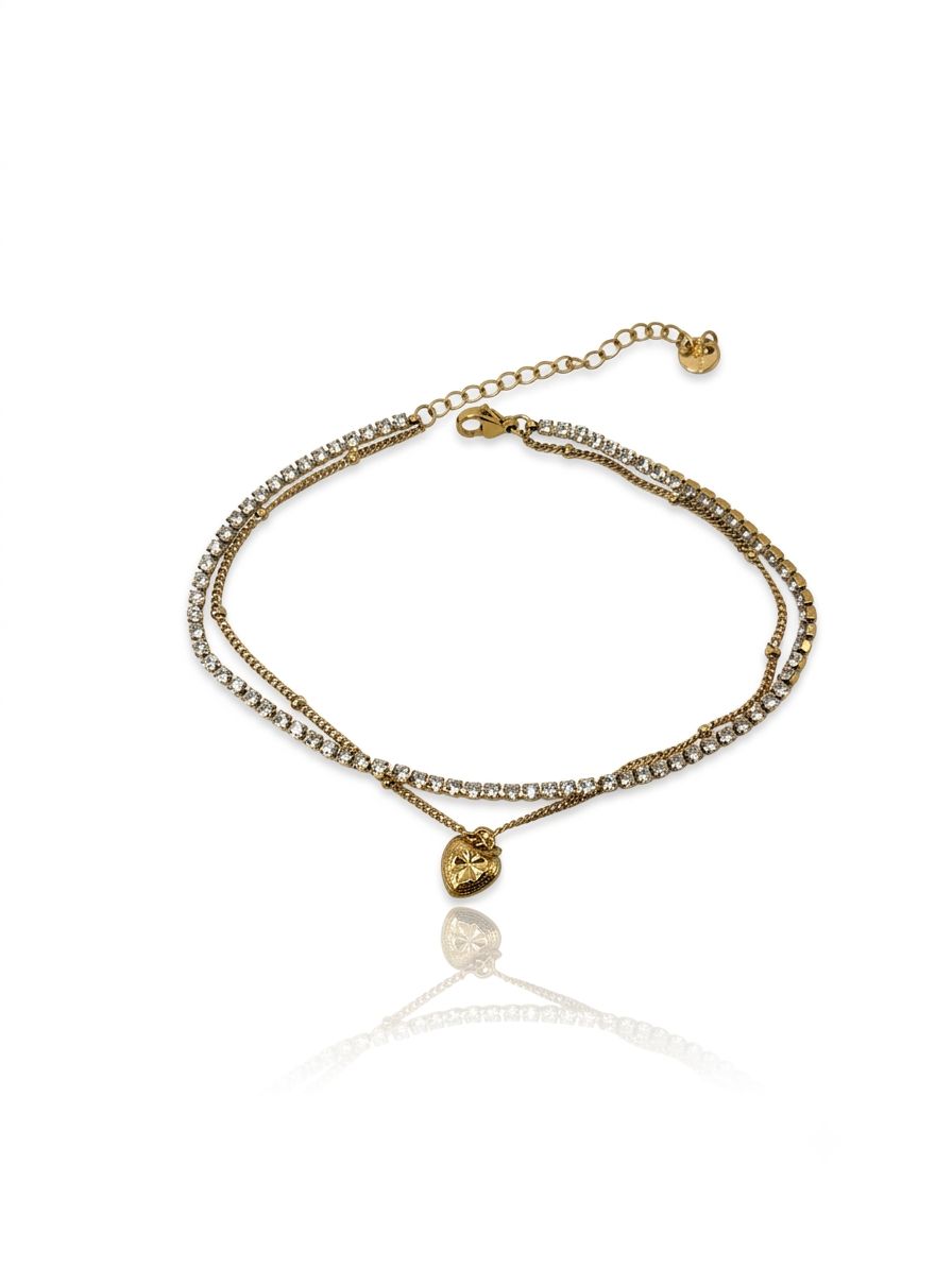 Cavigliera love tennis Gold