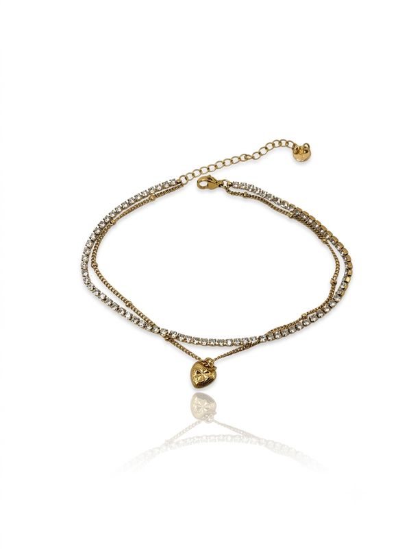 Cavigliera love tennis Gold
