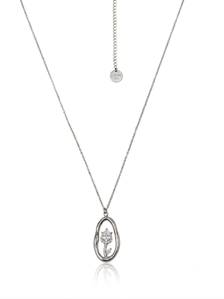 Collana charm tullipà silver
