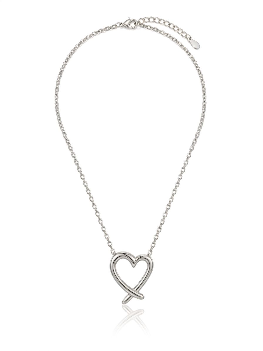 Collana charm cuoricino silver