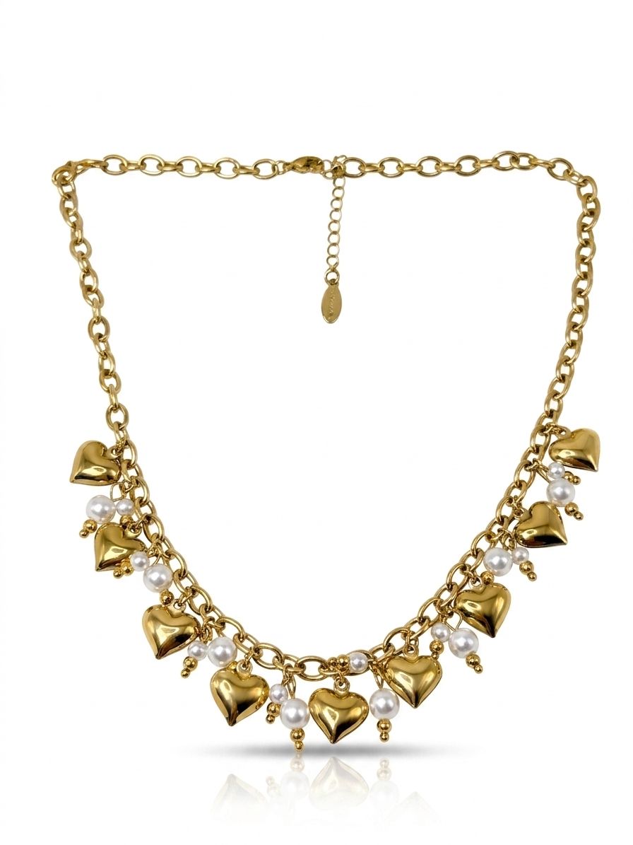 Girocollo love white gold