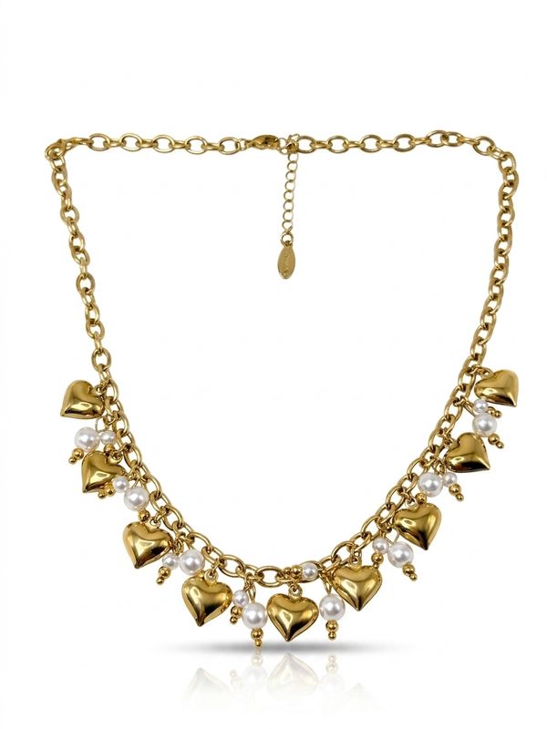 Girocollo love white gold