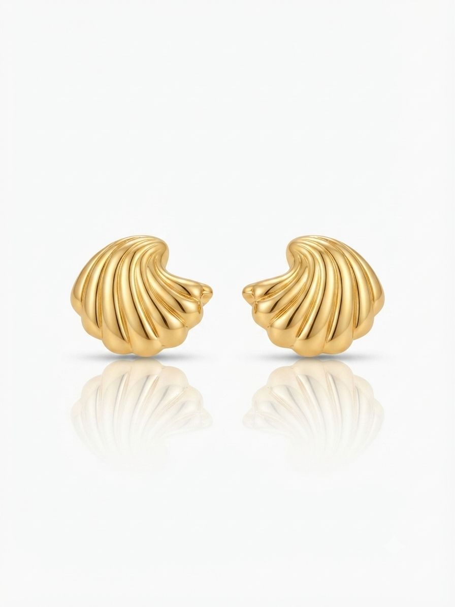 Orecchini conchiglia Gold